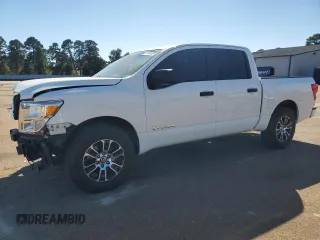 2022 Nissan Titan SV with VIN 1N6AA1EE7NN104391, listed as a Copart auction lot 76135334 with 51,341 mi miles and Salvage title. Bid and sale history available at DreamBid. Image 1.
