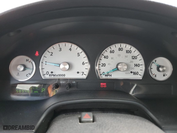 2003 Ford Thunderbird Deluxe with VIN 1FAHP60A13Y112117, listed as a Copart auction lot 78664034 with 58,946 mi miles and Non Repairable. Bid and sale history available at carsss.com. Image 9.