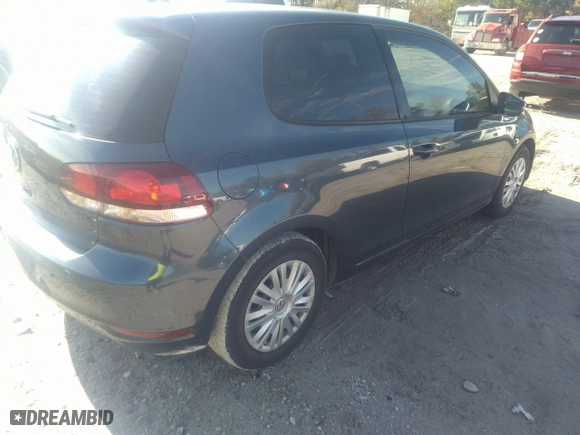 2013 Volkswagen Golf w/Conv & Sunroof with VIN WVWBB7AJ3DW005005, listed as a IAAI auction lot 41215029 with 132,922 mi miles. Bid and sale history available at carsss.com. Image 4.