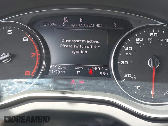 2023 Audi Q5 S line Premium with VIN WA1GAAFY3P2027829, listed as a IAAI auction lot 42638257 with 61,925 mi miles and . Bid and sale history available at DreamBid. Image 15.
