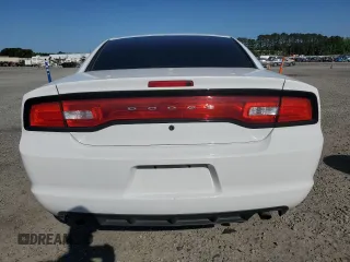 2014 Dodge Charger Police with VIN 2C3CDXAT8EH203468, listed as a Copart auction lot 55890735 with 119,327 mi miles and Salvage title. Bid and sale history available at DreamBid. Image 6.