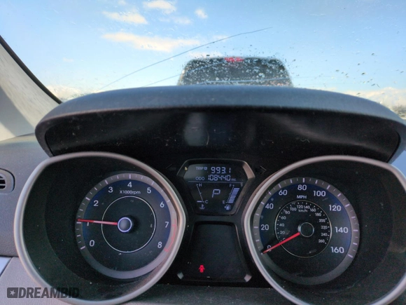 2013 Hyundai Elantra GLS PZEV with VIN KMHDH4AE0DU678155, listed as a Copart auction lot 49678705 with 108,440 mi miles and Salvage Title. Bid and sale history available at carsss.com. Image 9.