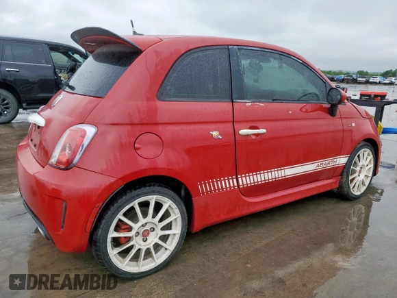 2015 FIAT 500 Abarth with VIN 3C3CFFFH8FT503545, listed as a Copart auction lot 52092955 with 0 mi miles and Clean Title. Bid and sale history available at carsss.com. Image 3.