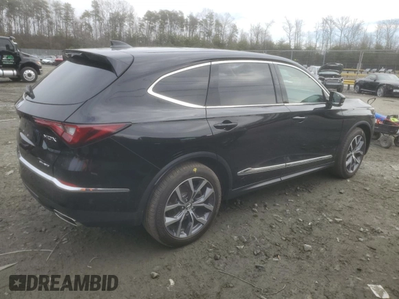2024 Acura MDX w/Technology Package with VIN 5J8YE1H47RL008630, listed as a Copart auction lot 51585655 with 16,498 mi miles and Salvage Title. Bid and sale history available at carsss.com. Image 3.