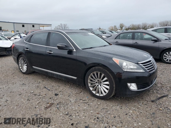 2015 Hyundai Equus Ultimate with VIN KMHGH4JH7FU094068, listed as a Copart auction lot 78850774 with 155,068 mi miles and Salvage title. Bid and sale history available at DreamBid. Image 4.