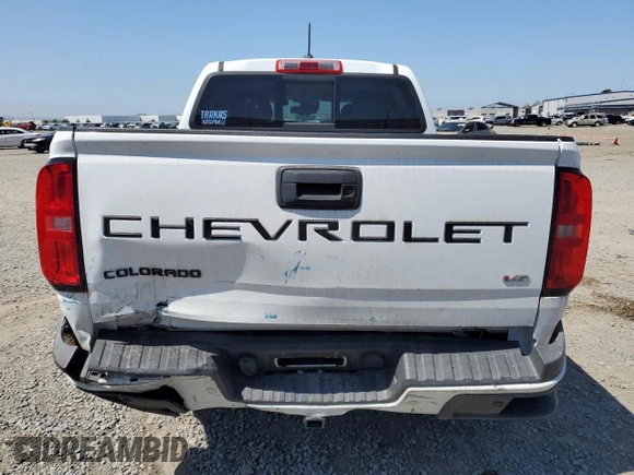 2022 Chevrolet Colorado 2WD Z71 with VIN 1GCGSDEN8N1151450, listed as a Copart auction lot 52216905 with 35,217 mi miles and Salvage title. Bid and sale history available at DreamBid. Image 6.