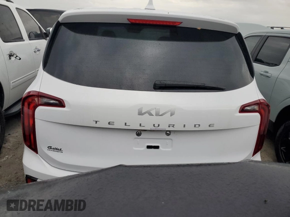 2023 Kia Telluride LX with VIN 5XYP24GC9PG329168, listed as a Copart auction lot 76594484 with Not provided miles and Salvage title. Bid and sale history available at DreamBid. Image 6.