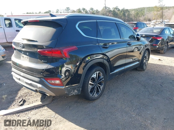 2019 Hyundai Santa Fe Ultimate with VIN 5NMS53AA8KH062025, listed as a IAAI auction lot 41707732 with 84,280 mi miles. Bid and sale history available at carsss.com. Image 4.