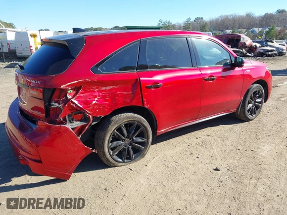 2020 Acura MDX w/Advance/Entertainment Pkg with VIN 5J8YD4H93LY000194, listed as a IAAI auction lot 41292756 with 55,274 mi miles. Bid and sale history available at carsss.com. Image 4.