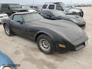 1981 Chevrolet Corvette with VIN 1G1AY8765BS415756, listed as a Copart auction lot 76858154 with 68,139 mi miles and Salvage Title. Bid and sale history available at carsss.com. Image 4.