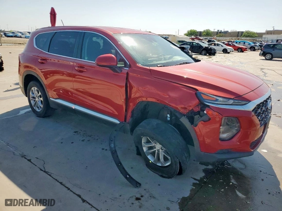 2019 Hyundai Santa Fe SE with VIN 5NMS23AD8KH077885, listed as a Copart auction lot 52036945 with 114,136 mi miles and Salvage Title. Bid and sale history available at carsss.com. Image 4.