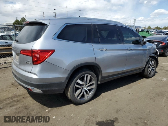 2016 Honda Pilot Elite with VIN 5FNYF6H05GB120106, listed as a Copart auction lot 49559524 with 104,682 mi miles and Salvage Title. Bid and sale history available at carsss.com. Image 3.