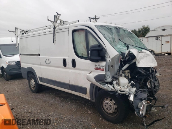 2018 Ram ProMaster Cargo with VIN 3C6TRVAG5JE118475, listed as a Copart auction lot 72766774 with Not Provided miles and Salvage Title. Bid and sale history available at DreamBid. Image 4.
