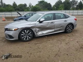 2023 Honda Civic EX с VIN 2HGFE1F79PH303923, выставлен на аукционе Copart как лот 57611135 с пробегом 10 524 миль миль и Списание • Salvage title. История ставок и продаж доступна на DreamBid. Изображение 1.