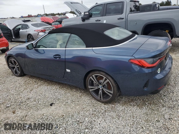 2024 BMW 4 Series 430i xDrive with VIN WBA43AT07RCR00526, listed as a Copart auction lot 74689064 with 0 mi miles and Non Repairable. Bid and sale history available at carsss.com. Image 2.