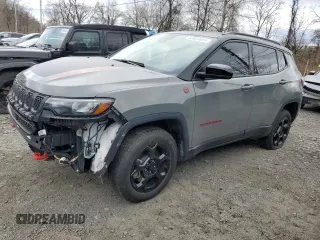 2024 Jeep Compass Trailhawk with VIN 3C4NJDDNXRT590322, listed as a Copart auction lot 53603855 with 13,232 mi miles and Salvage title. Bid and sale history available at DreamBid. Image 1.