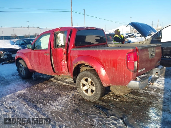 2013 Nissan Frontier SV with VIN 1N6AD0EV9DN733487, listed as a IAAI auction lot 41401856 with 185,528 mi miles and . Bid and sale history available at DreamBid. Image 3.