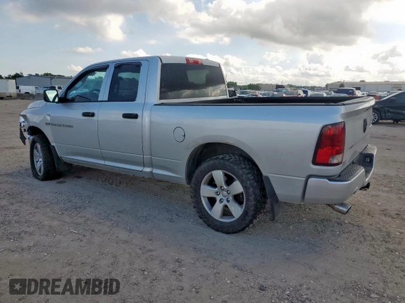 2012 Ram 1500 Express with VIN 1C6RD7FT4CS342153, listed as a Copart auction lot 62348175 with 151,528 mi miles and Salvage title. Bid and sale history available at DreamBid. Image 2.