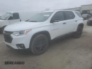 2020 Chevrolet Traverse Premier z VIN 1GNERKKW6LJ103518, wystawiony jako Copart lot #43931195 z przebiegiem 46 699 mil mil oraz Szkoda całkowita • Salvage title. Historia ofert i sprzedaży dostępna na DreamBid. Obrazek 1.