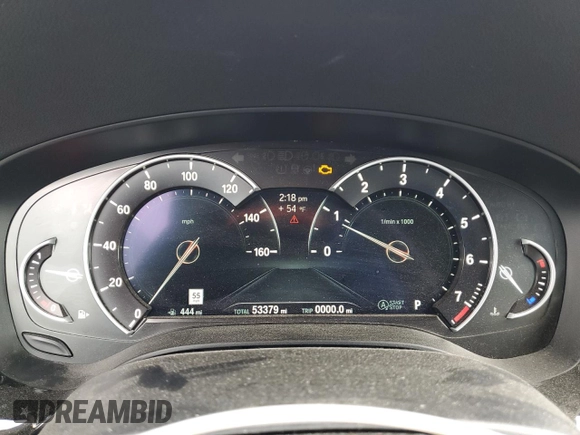 2018 BMW 5 Series 530i xDrive with VIN WBAJA7C53JWC75572, listed as a Copart auction lot 51467985 with 53,379 mi miles and Salvage Title. Bid and sale history available at carsss.com. Image 9.