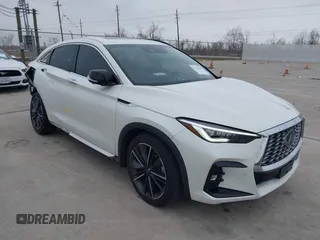 2022 Infiniti QX55 Sensory with VIN 3PCAJ5L3XNF115685, listed as a IAAI auction lot 41426340 with 50,095 mi miles and . Bid and sale history available at DreamBid. Image 1.