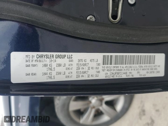 2015 Jeep Patriot High Altitude with VIN 1C4NJRFB6FD114408, listed as a Copart auction lot 52189745 with 84,103 mi miles and Salvage Title. Bid and sale history available at carsss.com. Image 13.