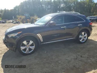 2010 Infiniti FX35 with VIN JN8AS1MU5AM801247, listed as a Copart auction lot 73400484 with 129,508 mi miles and Clean Title. Bid and sale history available at carsss.com. Image 1.