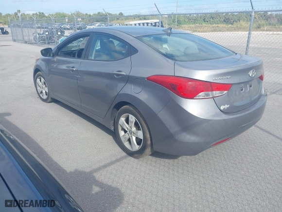 2013 Hyundai Elantra GLS PZEV with VIN KMHDH4AE9DU680860, listed as a IAAI auction lot 41068349 with 74,687 mi miles. Bid and sale history available at carsss.com. Image 3.