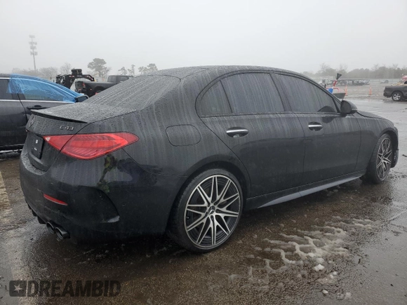 2023 Mercedes-Benz C 43 AMG with VIN W1KAF8HB9PR105901, listed as a Copart auction lot 44231895 with Not Provided miles and Non Repairable. Bid and sale history available at DreamBid. Image 3.