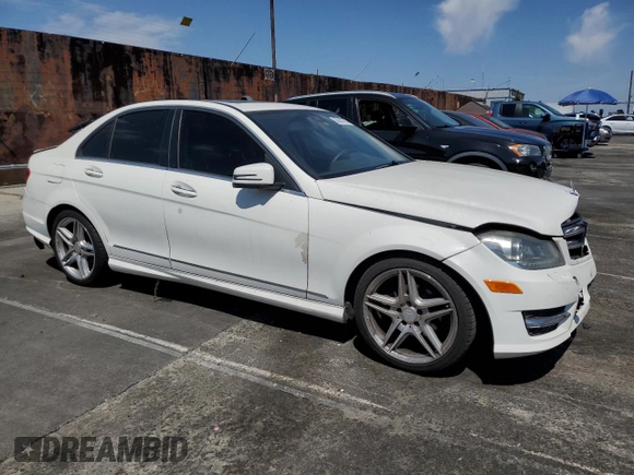 2013 Mercedes-Benz C C 250 Sport with VIN WDDGF4HB8DR250135, listed as a Copart auction lot 55535795 with 185,379 mi miles and Salvage Title. Bid and sale history available at carsss.com. Image 4.