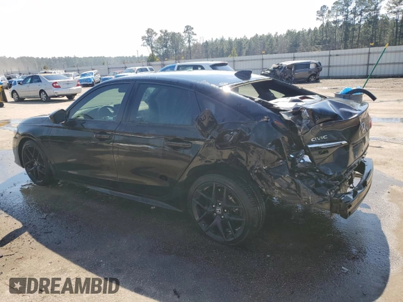 2023 Honda Civic Sedan Sport with VIN 2HGFE2F57PH521525, listed as a Copart auction lot 46581775 with 39,015 mi miles and Salvage Title. Bid and sale history available at carsss.com. Image 2.