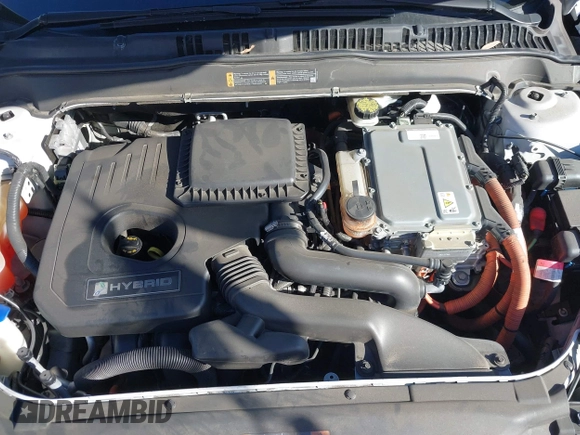 2016 Ford Fusion Titanium Hybrid with VIN 3FA6P0RU1GR259947, listed as a IAAI auction lot 41695377 with 97,605 mi miles. Bid and sale history available at carsss.com. Image 10.