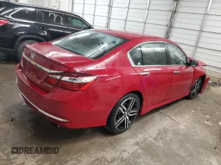 2017 Honda Accord Sedan Sport with VIN 1HGCR2F56HA191402, listed as a Copart auction lot 53329205 with 39,363 mi miles and Salvage Title. Bid and sale history available at carsss.com. Image 3.