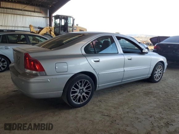 2007 Volvo S60 2.4L Turbo with VIN YV1RS547972602135, listed as a Copart auction lot 88985655 with 0 mi miles and Clean Title. Bid and sale history available at carsss.com. Image 3.