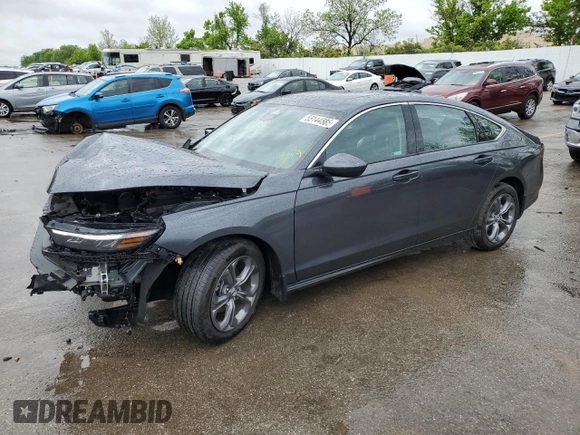 2024 Honda Accord EX with VIN 1HGCY1F31RA059998, listed as a Copart auction lot 55144585 with 10,429 mi miles and Salvage title. Bid and sale history available at DreamBid. Image 1.