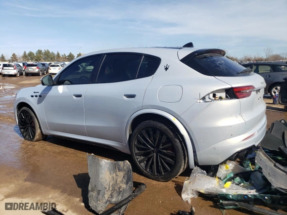 2023 Maserati Grecale Modena with VIN ZN682AVM4P7407883, listed as a Copart auction lot 47860135 with 28,251 mi miles and Salvage Title. Bid and sale history available at carsss.com. Image 2.