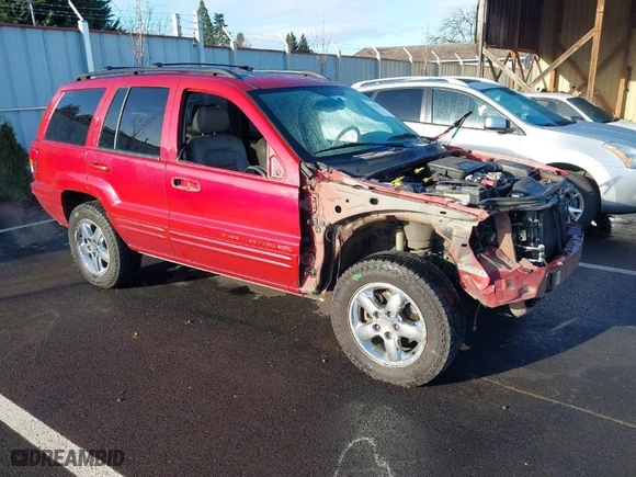 2004 Jeep Grand Cherokee Limited with VIN 1J8GW58N64C329504, listed as a IAAI auction lot 41785215 with 124,952 mi miles. Bid and sale history available at carsss.com. Image 1.