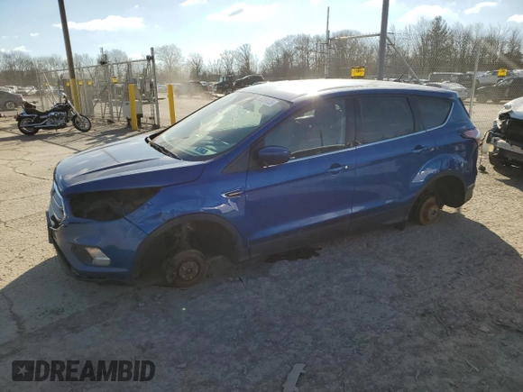 2017 Ford Escape SE with VIN 1FMCU9GD6HUE41887, listed as a Copart auction lot 88399125 with Not Provided miles and Salvage Title. Bid and sale history available at DreamBid. Image 1.