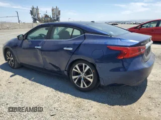 2016 Nissan Maxima SV with VIN 1N4AA6AP5GC383724, listed as a Copart auction lot 63520495 with 79,796 mi miles and Salvage title. Bid and sale history available at DreamBid. Image 2.