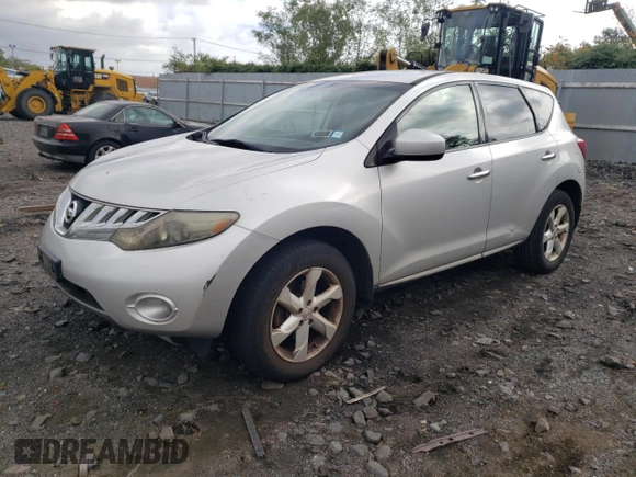 2009 Nissan Murano LE with VIN JN8AZ18W29W126125, listed as a Copart auction lot 74072504 with 167,396 mi miles and Salvage Title. Bid and sale history available at carsss.com. Image 1.