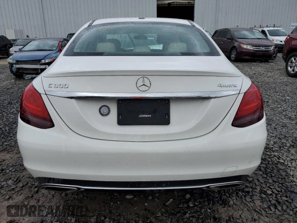 2019 Mercedes-Benz C 300 with VIN 55SWF8EB9KU288220, listed as a Copart auction lot 54954374 with Not Provided miles and Salvage Title. Bid and sale history available at carsss.com. Image 6.