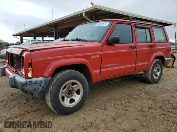1999 Jeep Cherokee Sport with VIN 1J4FT68S2XL580915, listed as a Copart auction lot 50374875 with 286,276 mi miles and Salvage Title. Bid and sale history available at carsss.com. Image 1.