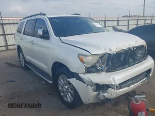 2010 Toyota Sequoia Platinum with VIN 5TDYY5G19AS029924, listed as a IAAI auction lot 41517560 with 166,752 mi miles. Bid and sale history available at carsss.com. Image 1.