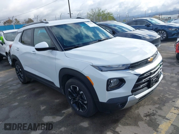 2023 Chevrolet TrailBlazer LT with VIN KL79MPS2XPB189884, listed as a IAAI auction lot 41778506 with 2,366 mi miles and . Bid and sale history available at DreamBid. Image 1.