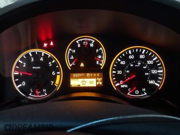 2014 Nissan Titan S with VIN 1N6AA0EC1EN504617, listed as a IAAI auction lot 41633861 with 65,047 mi miles. Bid and sale history available at carsss.com. Image 7.