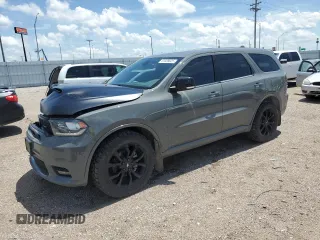 2020 Dodge Durango GT Plus with VIN 1C4RDJDG0LC161797, listed as a Copart auction lot 61039025 with 104,524 mi miles and Salvage title. Bid and sale history available at DreamBid. Image 1.