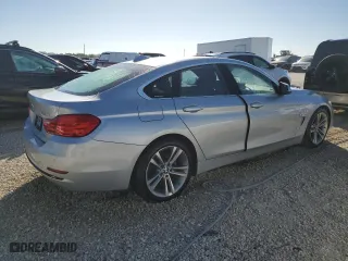 2017 BMW 4 Series 430i with VIN WBA4F7C57HG437994, listed as a Copart auction lot 76075274 with 0 mi miles and Salvage Title. Bid and sale history available at carsss.com. Image 3.