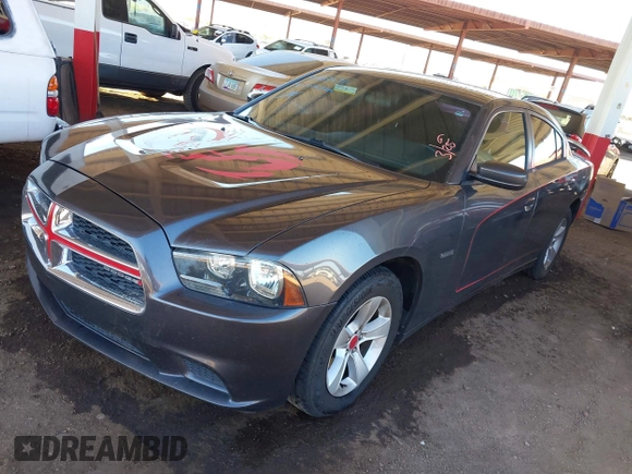 2014 Dodge Charger SE with VIN 2C3CDXBG5EH191748, listed as a IAAI auction lot 41882271 with 140,952 mi miles. Bid and sale history available at carsss.com. Image 2.