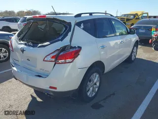 2013 Nissan Murano SL with VIN JN8AZ1MW4DW300680, listed as a IAAI auction lot 40841878 with 142,016 mi miles. Bid and sale history available at carsss.com. Image 4.