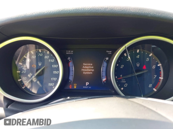 2015 Maserati Ghibli S Q4 with VIN ZAM57RTA2F1146411, listed as a IAAI auction lot 42359547 with 95,937 mi miles and . Bid and sale history available at DreamBid. Image 7.